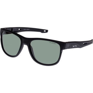 Black Rubber/Green Polarised Lenses