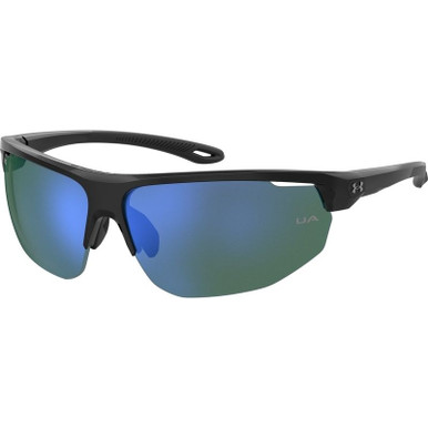 UA 0002/G/S - Black/Green Blue Mirror Lenses