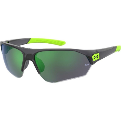 Under Armour UA 7000/S Junior, Grey and Green/Green Mirror Lenses