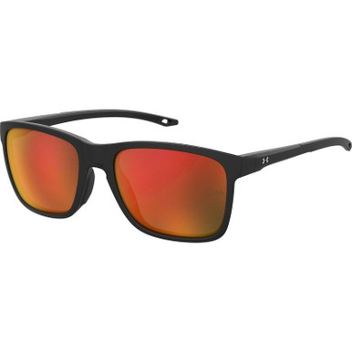 Under Armour UA 7002/S Junior, Matte Black/Red Mirror Lenses