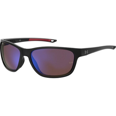 Under Armour UA Undeniable, Black and Red/Violet Blue Mirror Lenses