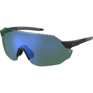 Under Armour UA Halftime - Matte Black and Grey/Green Mirror Lenses