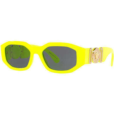 Versace VE4361, Neon Yellow/Dark Grey Lenses