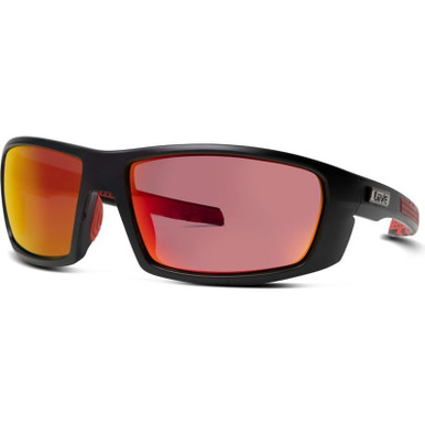 Hunter Safety - Matte Black/Orange Mirror Lenses