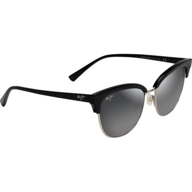 Maui Jim Lokelani - Black and Silver/Neutral Grey Polarised Lenses