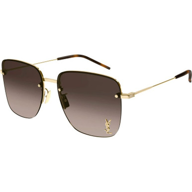 Saint Laurent SL312M - Gold/Brown Gradient Lenses