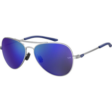 UA Instinct Junior - Silver/Blue Mirror Lenses