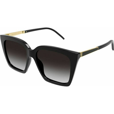 Saint Laurent SLM100 - Black/Grey Gradient Lenses