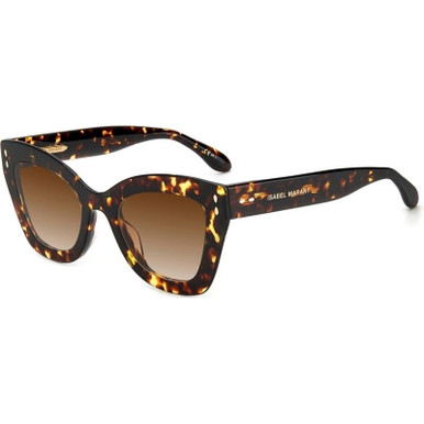 Isabel Marant IM 0050/G/S - Dark Havana/Brown Gradient Lenses