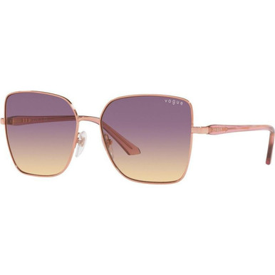 Vogue Eyewear VO4199S - Rose Gold/Yellow Violet Gradient Lenses