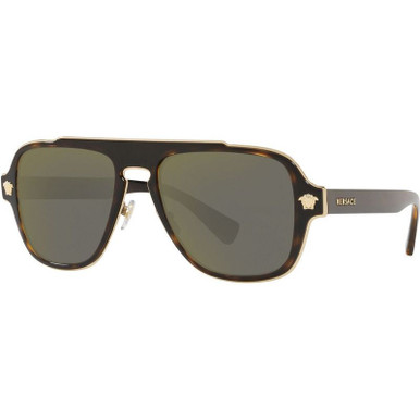 Versace VE4459F 54 Dark Grey & Black Sunglasses