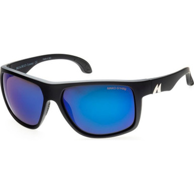 Mako Mavericks - Black/Brown Base Blue Mirror Glass Lenses