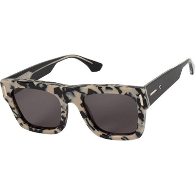 Valley Eyewear Alta - Snow Leopard Tort/Black Lenses