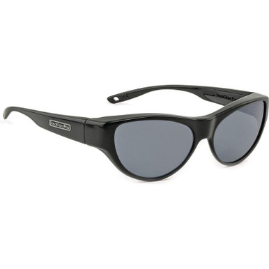 Trimline Retro Cat - Black/Grey Polarised Lenses