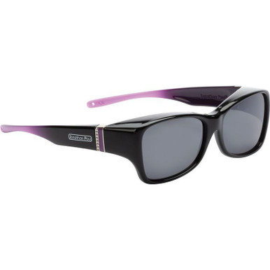 Fitovers Sunset - Black Purple/Grey Polarised Lenses