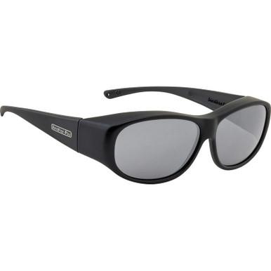 Fitovers Sunni Large, Satin Black/Grey Polarised Lenses