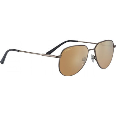 Brushed Bronze/Drivers Gold Photochromic Polarised Glass Lenses