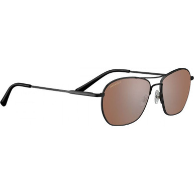 Serengeti Lunger, Matte Black/Drivers Photochromic Glass Lenses