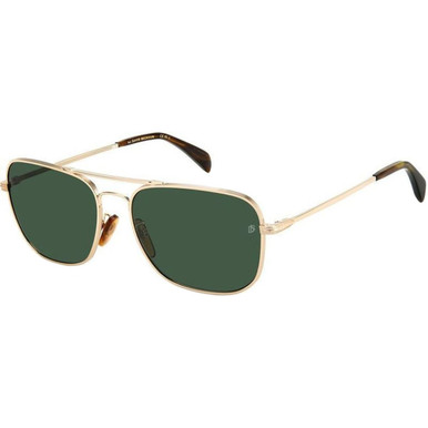 David Beckham DB 1093/S - Gold/Green Lenses