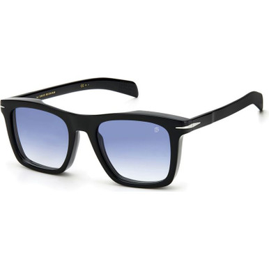 DB 7000/S - Black and Silver/Dark Blue Gradient Lenses