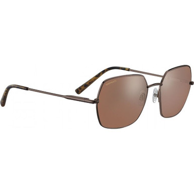 Shiny Chocolate Brown/Drivers Photochromic Polarised Glass Lenses