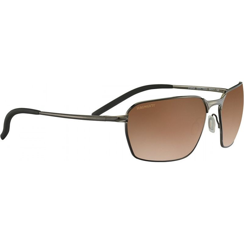 Serengeti Shelton Shiny Dark Gunmetal/Drivers Gradient Photochromic Polarised Glass Lenses
