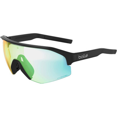 Bolle Lightshifter, Matte Black/Phantom Clear Green Photochromic Lenses