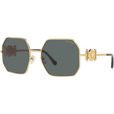 Versace VE2248, Gold/Dark Grey Polarised Lenses