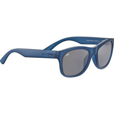 Serengeti Chandler - Matte Crystal Blue/Smoke Saturn Photochromic Polarised Lenses