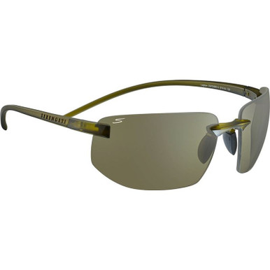 Serengeti Lupton, Rubberised Khaki/555nm PhD 2.0 Photochromic Polarised Lenses