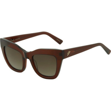 Crystal Brown/Brown Gradient Polarised Lenses