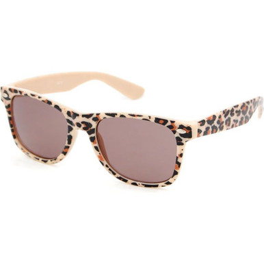 Just Sunnies Kids 1831, Leopard Print/Brown Lenses