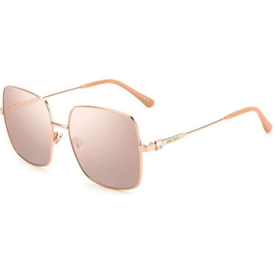 Gold Copper/Pink Flash Silver Mirror Lenses