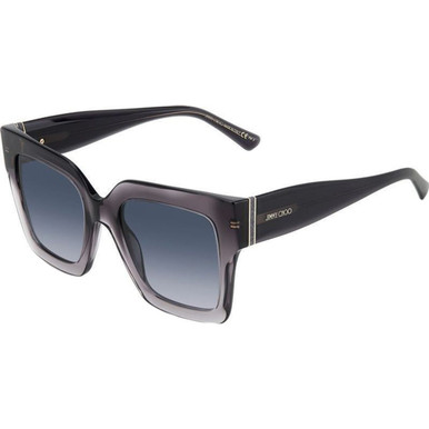 Jimmy Choo Edna - Grey/Grey Azure Lenses