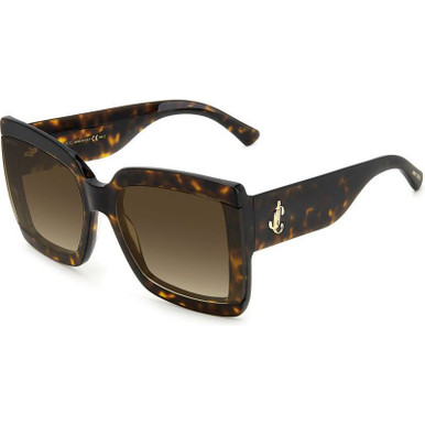 Jimmy Choo Renee, Dark Havana/Brown Gradient Lenses