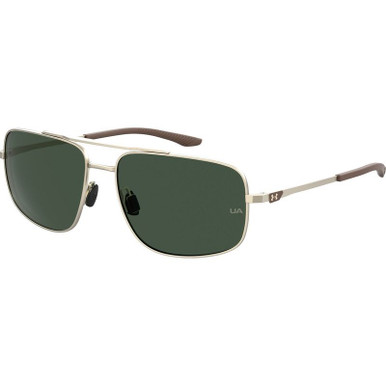 Under Armour UA 0015/G/S, Matte Light Grey/Green Lenses