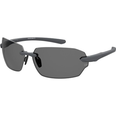 Under Armour UA Fire 2/G - Matte Grey/Grey Polarised Lenses