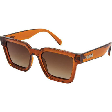 SIN Eyewear Top Shelf - Brown/Brown Polarised Lenses