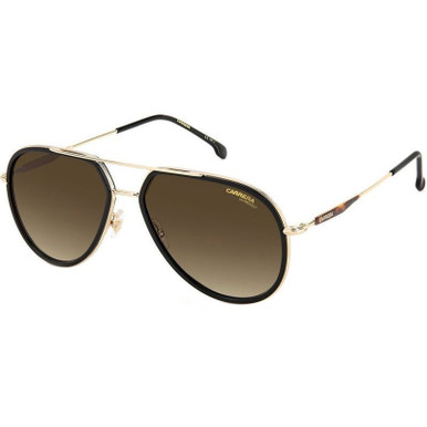 Carrera 295/S, Black Gold/Brown Gradient Lenses