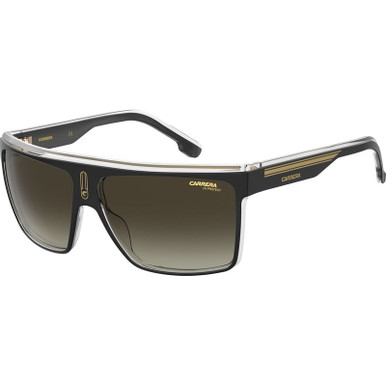 Carrera 22/N, Black Gold/Brown Gradient Lenses