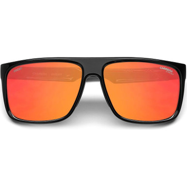 glasses carrera red hd polarized matte black square