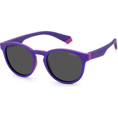 Polaroid Kids PLD 8048/S, Lilac and Violet/Grey Polarised Lenses