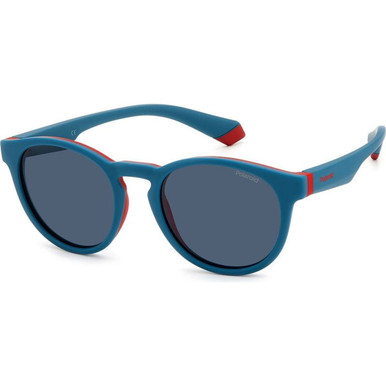 Polaroid Kids PLD 8048/S - Teal and Red/Blue Polarised Lenses