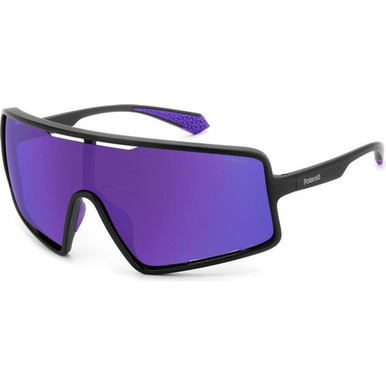 Polaroid PLD 7045/S - Matte Black and Violet/Violet Mirror Polarised Lenses