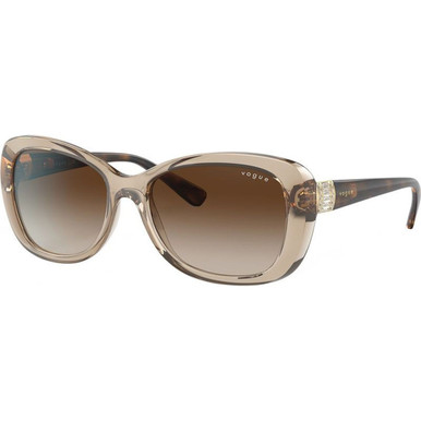 Vogue Eyewear VO2943SB - Transparent Light Brown/Brown Gradient Lenses