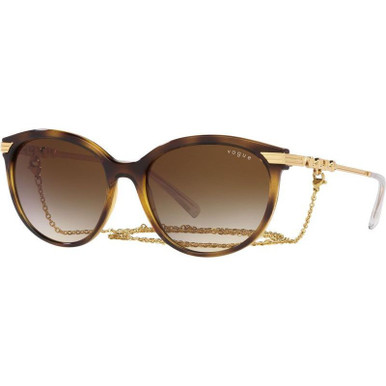 Vogue Eyewear VO5460S, Dark Havana/Brown Gradient Lenses