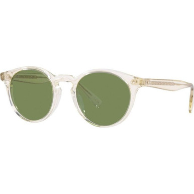 Oliver Peoples Romare Sun OV5459SU - Pale Citrine/Jade Polarised Glass Lenses 50 Eye Size