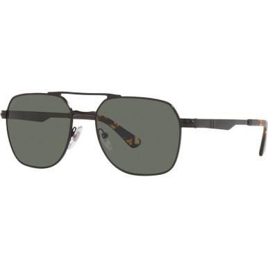 Persol 0PO1004S - Demigloss Black/Green Polarised Glass Lenses