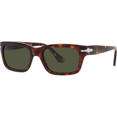 Persol PO3301S, Havana/Green Glass Lenses