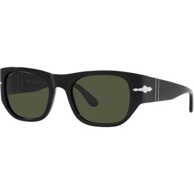 Persol PO3308S, Black/Green Glass Lenses